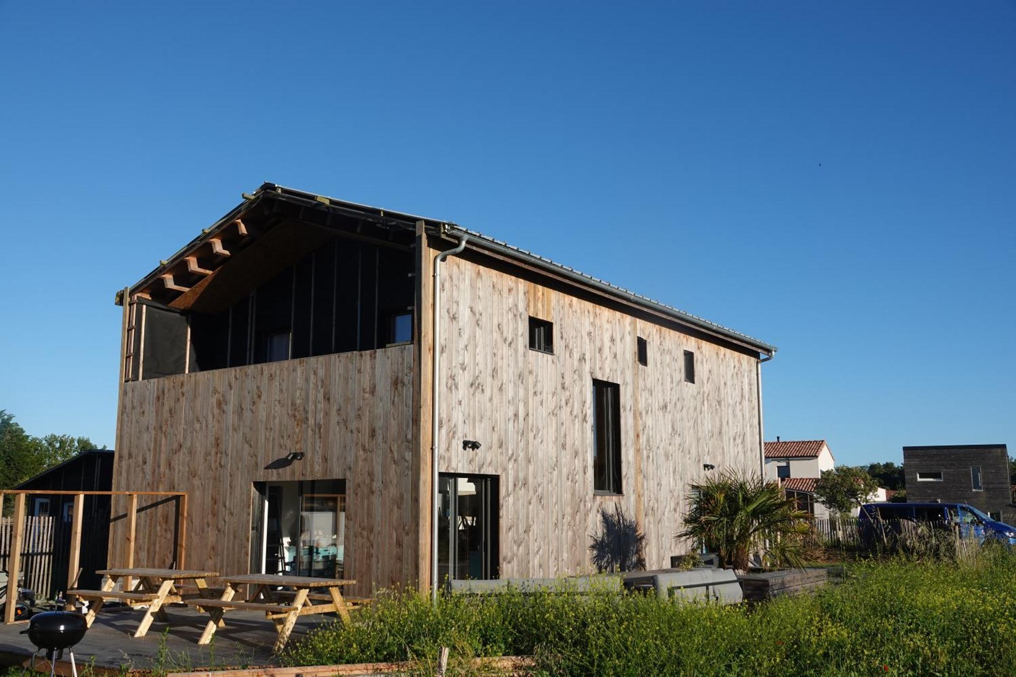 Maison Bois, Les Conches 10 Pers Longeville-sur-Mer Exteriör bild