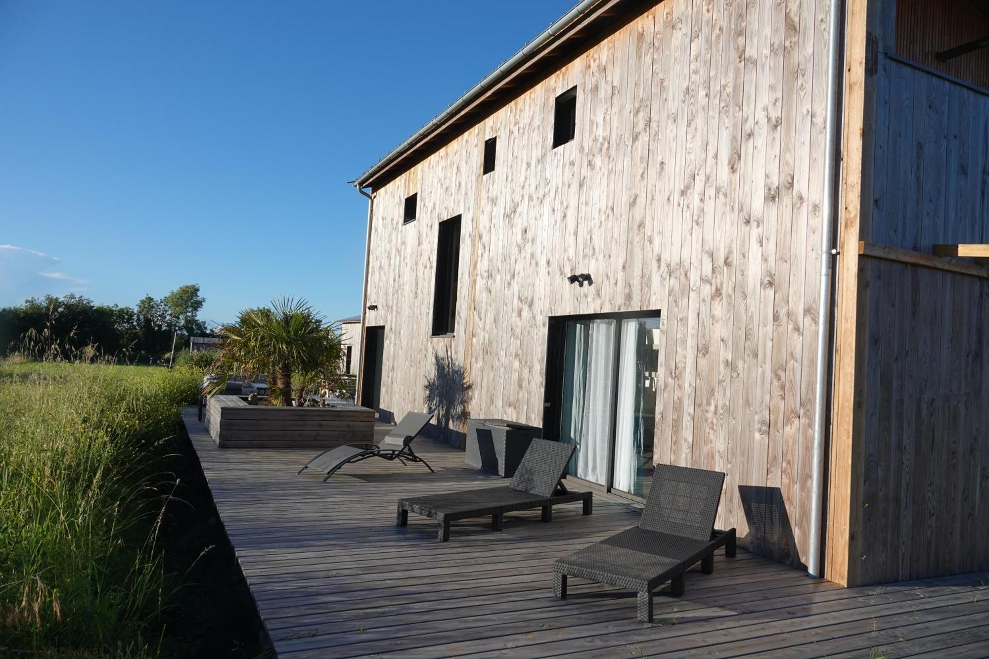 Maison Bois, Les Conches 10 Pers Longeville-sur-Mer Exteriör bild